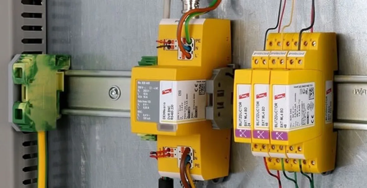lightning surge protection system with surge suppressors installed by electrical service professionals in Mesa, AZ