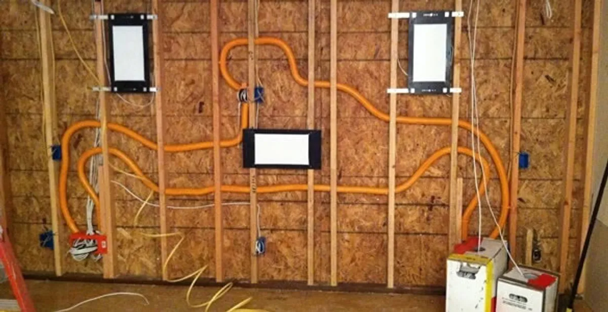 new construction wiring project displaying complete electrical system layout installed by professionals in Mesa, AZ