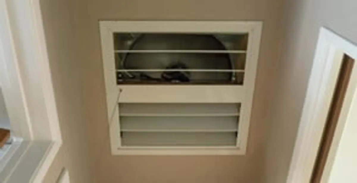 whole house fan installation services with ceiling-mounted ventilation system in Mesa, AZ